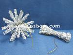 TS61004SBSIL  2x25CM SIL. METALLIC STEM STATBURST 